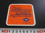 sticker AGFA Gevaert Once Agfacolor Always Agfacolor, Ophalen, Zo goed als nieuw, Bedrijf of Vereniging