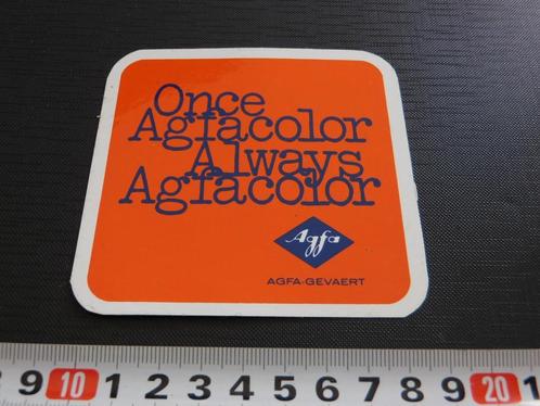 sticker AGFA Gevaert Once Agfacolor Always Agfacolor, Verzamelen, Stickers, Zo goed als nieuw, Bedrijf of Vereniging, Ophalen