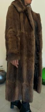Vintage Bruine Bontjas nerts Fourrures du Nord Bruxelles, Ophalen of Verzenden, Zo goed als nieuw, Maat 36 (S), Bruin