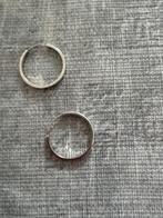 Mooie zilveren oorbellen ringen, Ophalen of Verzenden, Zo goed als nieuw, Zilver