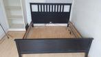 Ikea Hemnes bed 180x200, Huis en Inrichting, Slaapkamer | Bedden, Ophalen, Gebruikt, Zwart, Tweepersoons