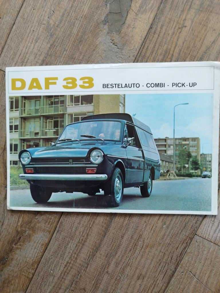DAF 33 Bestelauto Combi Pick-Up Brochure - 1968, Ophalen of Verzenden, Zo goed als nieuw, Overige merken, DAF