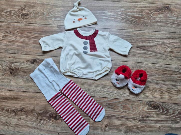 Sneeuwpop kerst pakje maatje 56, Kinderen en Baby's, Babykleding | Maat 56, Nieuw, Jongetje of Meisje, Pakje, Ophalen of Verzenden