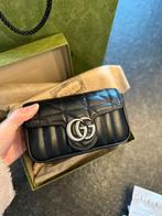 Gucci GG Marmont Matelassé Mini Bag-ongebruikt-nieuwstaat-, Ophalen of Verzenden, Zo goed als nieuw, Zwart, Leer