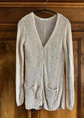 Comfortabel beige vest van Nice Things, maat m beschikbaar voor biedingen