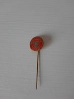 Reckitts N.V. De Bilt Rood Rond Metalen Speldje, Ophalen of Verzenden, Gebruikt, Overige onderwerpen, Speldje of Pin