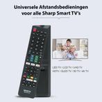 Retour: Sharp Universele afstandsbediening – Smart TV Remote, Ophalen of Verzenden, Nieuw, Origineel, Tv