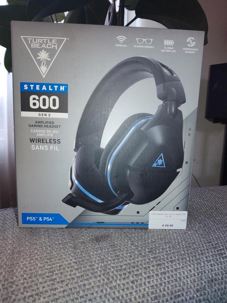 Turtle Beach Stealth 600 Gen 2 - Nieuw in doos!, Computers en Software, Headsets, Nieuw, Over-ear, Draadloos, Gaming headset, Inklapbare microfoon