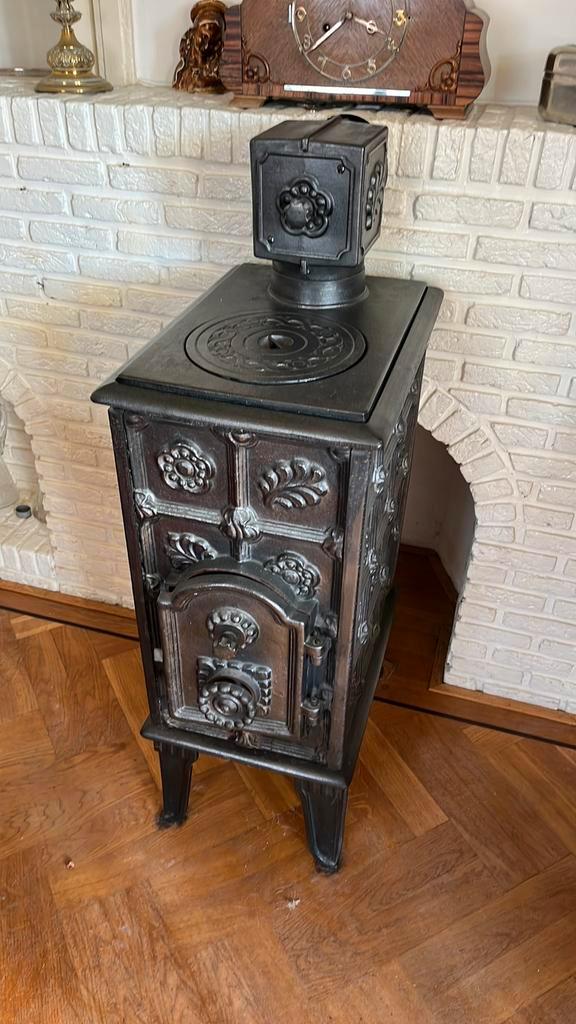 een Lange Svendborg 6203BR hout- en kolenkachel, Huis en Inrichting, Kachels, Gebruikt, Vrijstaand, Allesbrander, Hout, Ophalen