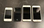 4 Defecte iPhones - Onderdelen of Reparatie, Telecommunicatie, Mobiele telefoons | Apple iPhone, Overige modellen, Zwart, Ophalen of Verzenden