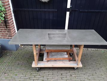 Aanrecht Beton Buitenkeuken Nieuw Geïmpregneerd 184 x 62 cm beschikbaar voor biedingen