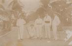 Ned. Oost Indië  -   fotokaart met 5 personen     =0009/10=, Verzamelen, Foto's en Prenten, Ophalen of Verzenden, Gebruikt, Foto