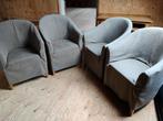 4 vintage design fauteuils model Flexform Doralice, Zo goed als nieuw, Ophalen