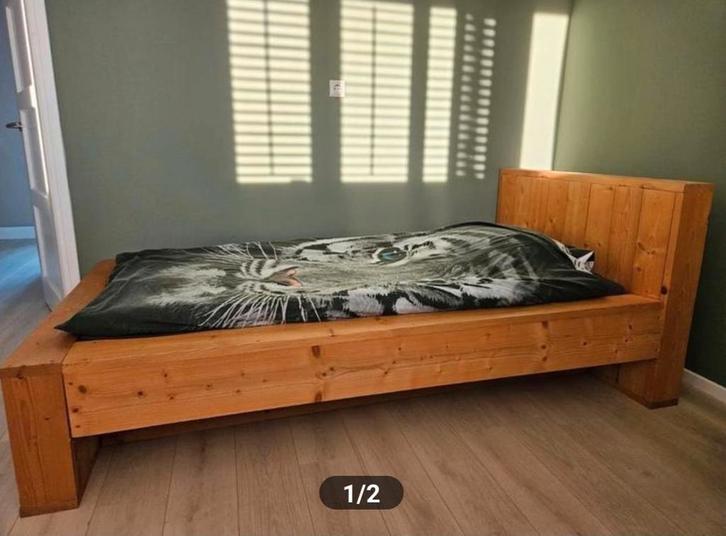 Houten bed 1 pers, Kleding | Dames, Sportkleding, Nieuw, Overige typen, Ophalen