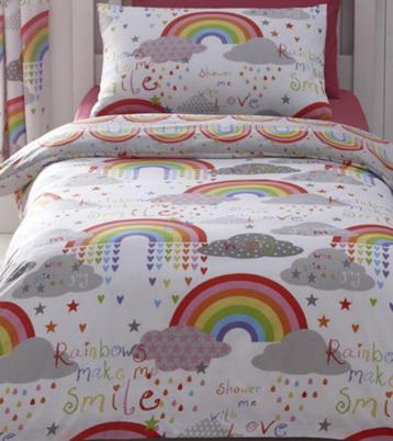 Rainbow regenboog dekbedovertrek set - NIEUW - eenpersoons  beschikbaar voor biedingen