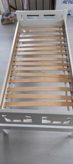 wit ledikant kinderbed met matras 70 breed - 165 lang, Ikea, Huis en Inrichting, Gebruikt, Wit, Hout, Eenpersoons