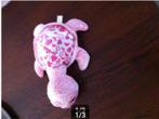 Knuffel schildpad roze lengte 40 cm., Ophalen of Verzenden, Zo goed als nieuw, Overige typen