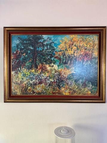 Schilderij - de Veluwe - Jan Makkes 1971 beschikbaar voor biedingen