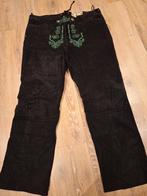 Zwarte lange trachten broek 58 leer lederhose Tiroler, Kleding | Heren, Ophalen, Maat 56/58 (XL), John F Gee