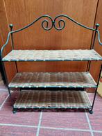 Rotan/Gietijzer Plankjes met Riet, Ophalen, Gebruikt