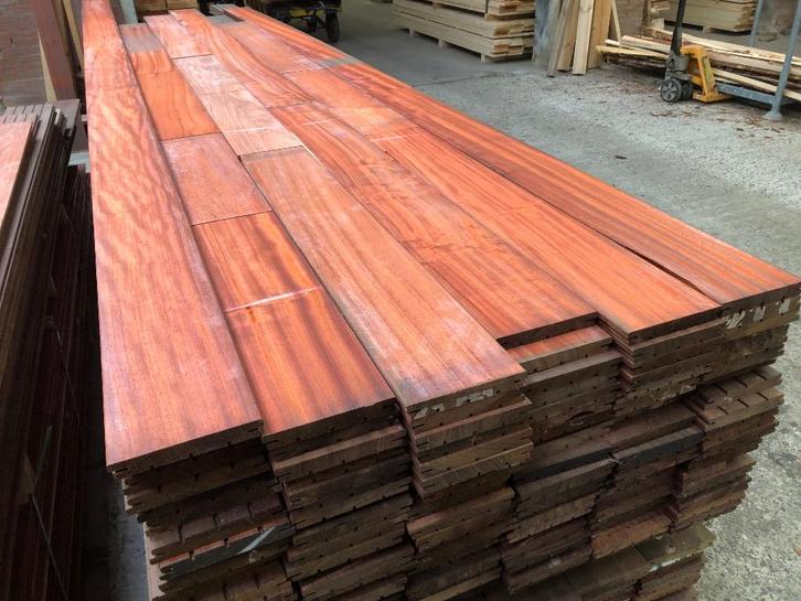 Padouk terrasplanken vlonderplanken korte lengtes voordeel, Tuin en Terras, Terrasdelen en Vlonders, Nieuw, Hout, Ophalen