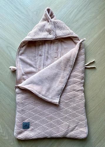 Jollein voetenzak River Knit Pale Pink kinderwagen autostoel beschikbaar voor biedingen