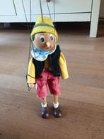 Vintage Houten Zeldzame Handgemaakte Pinokkio Marionet, Levensecht of Reborn, Zo goed als nieuw, Pop, Verzenden