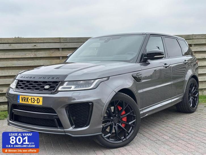 Range Rover Sport 3.0 SVR Pano Grijskenteken VOL, Auto's, Land Rover, Bedrijf, Te koop, 360° camera, 4x4, ABS, Achteruitrijcamera