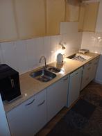 Aanrechtblad steen, Huis en Inrichting, Keuken | Keukenelementen, Ophalen, Gebruikt, 200 cm of meer, Beige