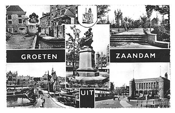 978873 Zaandam 1959 NH Perfin Gelopen met postzegel beschikbaar voor biedingen