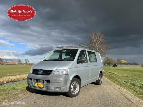 Volkswagen Transporter Automaat 2.5 TDI Dubbelcabine Marge!, Auto's, Bestelauto's, Bedrijf, Te koop, ABS, Airbags, Alarm, Dakrails