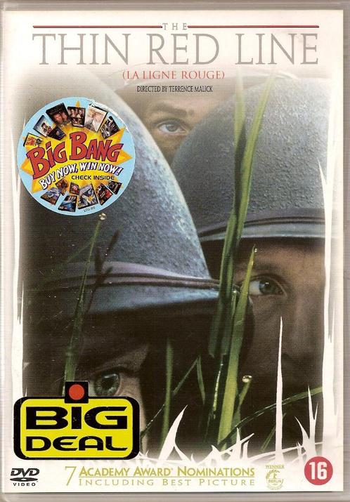 The thin red line met o.a. Sean Penn, George Clooney, Cd's en Dvd's, Dvd's | Klassiekers, Zo goed als nieuw, Actie en Avontuur
