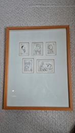 Etsen van Willy Belinfante, 5 reis (sch)etsen, 16/45, Ophalen, Hout, Minder dan 50 cm, Minder dan 50 cm