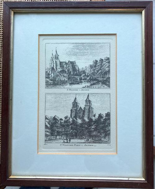 Originele kopergravures van Arnhem (18e eeuws), Antiek en Kunst, Kunst | Etsen en Gravures, Verzenden