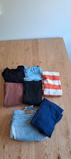 Pakket Y - Combi outfits zwangerschapskleding - positie, Ophalen of Verzenden, Zo goed als nieuw, Blauw, Broek of Spijkerbroek