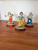 Drie clowns op houten paneel, Verzamelen, Beelden en Beeldjes, Ophalen of Verzenden, Zo goed als nieuw