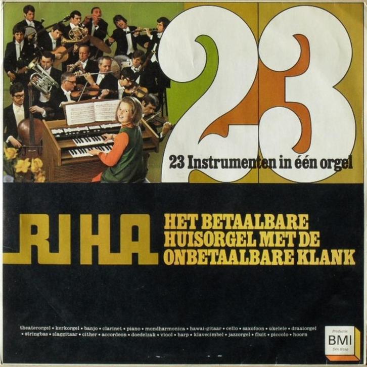 Ruil of koop RIHA 23 Instrumenten In Eén Orgel (LP 1969), Cd's en Dvd's, Vinyl | Pop, Gebruikt, 1960 tot 1980, 12 inch, Ophalen of Verzenden