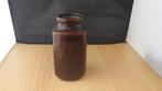 mooie diepbruine retro vaas, Gebruikt, Overige kleuren, Aardewerk of Porselein, Ophalen of Verzenden