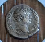 Zilveren Romeinse Denarius Munt van Keizer Hadrian, Postzegels en Munten, Munten | Europa | Niet-Euromunten, Verzenden, Overige landen
