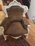 Mooie barok stoel/troon, Wit, Ophalen of Verzenden, Zo goed als nieuw, Eén