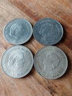 Zilveren 10 Guldens munten- Set van 4, Ophalen, 1 gulden, Koningin Juliana, Zilver