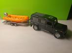 Kids Globe - Land Rover Defender 110 met boot [zwart] 1/32, Gebruikt, Ophalen of Verzenden, Auto