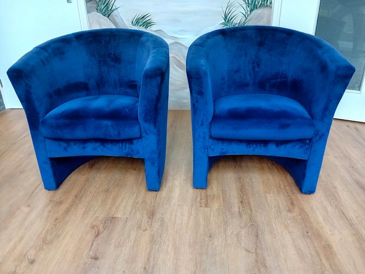 Paarse Stoelen Set - Goede Staat, Huis en Inrichting, Fauteuils, Zo goed als nieuw, Stof, 50 tot 75 cm, Minder dan 75 cm, Ophalen