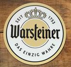 Warsteiner     reclamebord +- 24cm  kunststof, Ophalen of Verzenden, Zo goed als nieuw, Reclamebord, Plaat of Schild, Overige merken