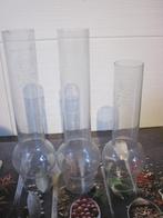 3 keer Lampenglas Olielamp - 53 mm, Antiek en Kunst, Antiek | Lampen, Ophalen of Verzenden