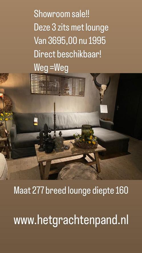 Hertog jan lounge 277 x 160 dark grey bank (hoffz style), Huis en Inrichting, Banken | Sofa's en Chaises Longues, Nieuw, Ophalen of Verzenden