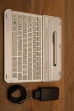 Tablet toetsenbord met houder en oplader, Ophalen of Verzenden, 10 inch, Wit