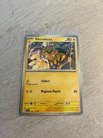 Electabuzz 046/142 Stellar Crown - Pokémon Kaart beschikbaar voor biedingen