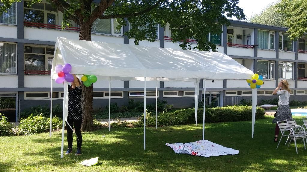 Partytent 3x6m te huur Nu € 35 voor 3 dagen*, Ophalen, Gebruikt, Overige