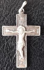 Zilveren (925) Russisch-orthodoxe kruishanger., Ophalen of Verzenden, Zo goed als nieuw, Kruis of Symbool, Zilver
